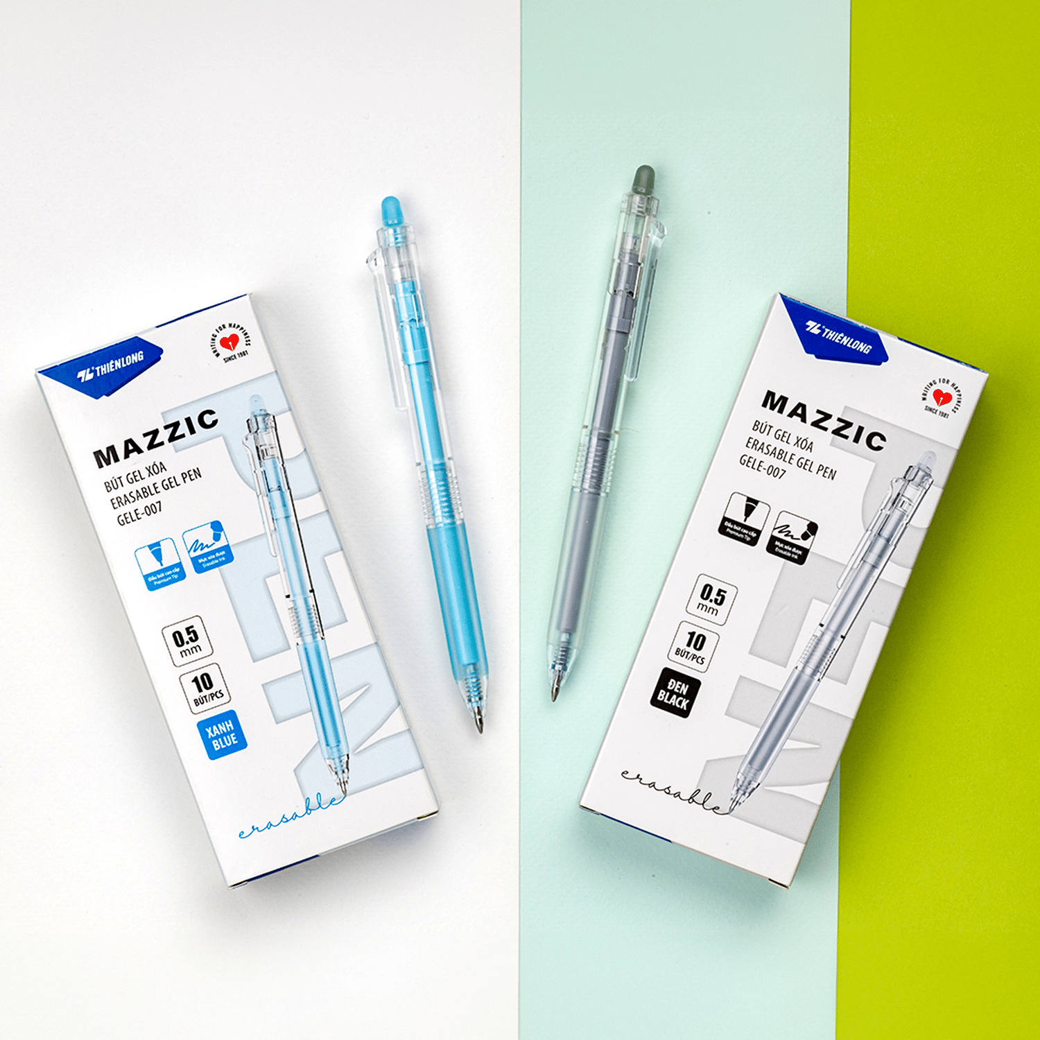 Hình ảnh sản phẩm Bút gel xóa được Thiên Long GELE-007 - Bút gel xóa được Thiên Long GELE-007