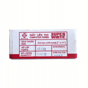 Hình ảnh sản phẩm Giấy in liên tục Sơn 1 chia 2 A4 Khổ | Size 279mm - Giấy in liên tục Liên Sơn 1 liên chia 2 A4