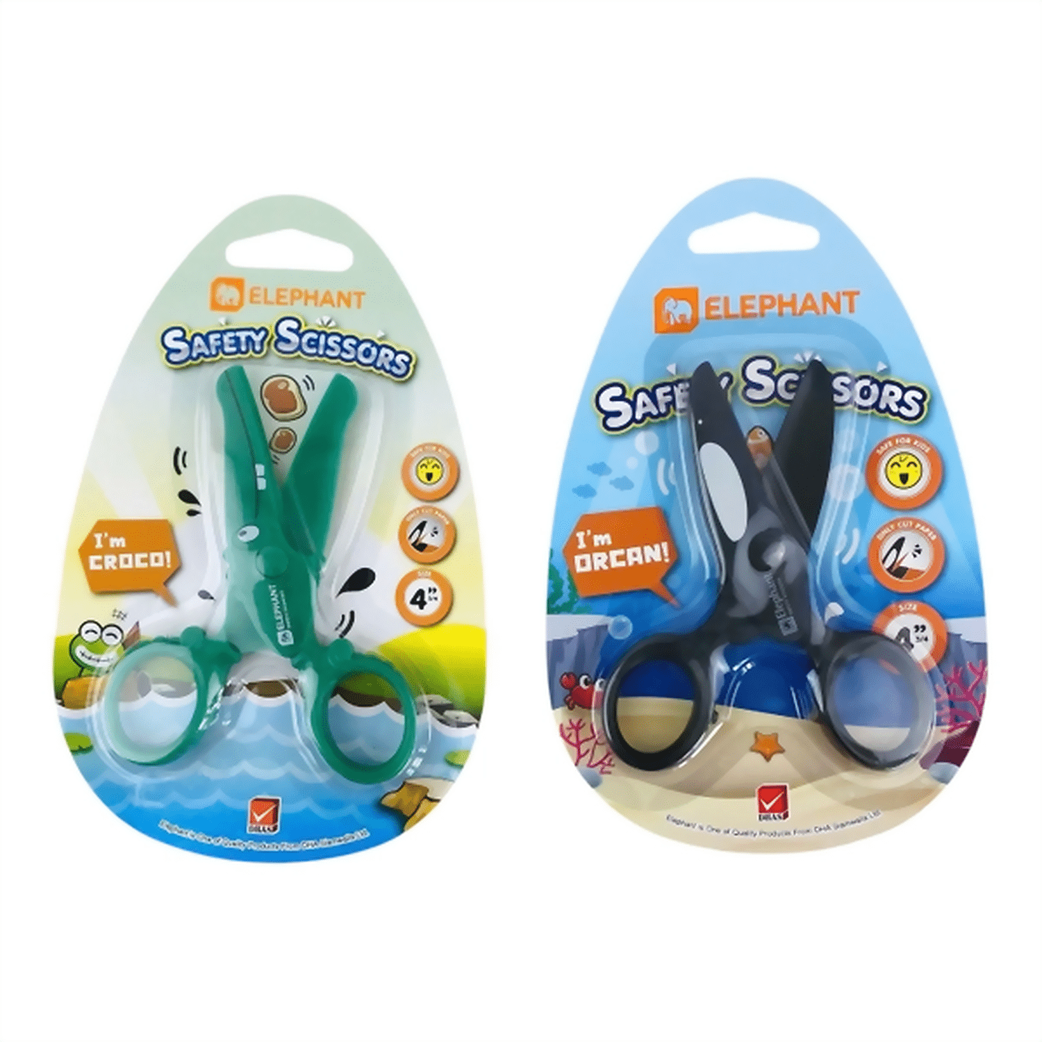 Hình ảnh sản phẩm Kéo an toàn Elephant 11cm - Kéo an toàn Elephant 11cm