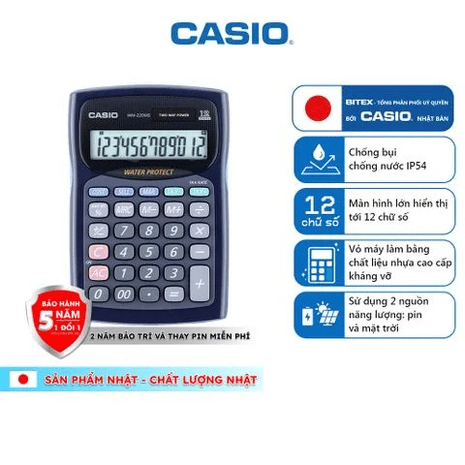 Hình ảnh sản phẩm Máy Tính Casio Wm-220Ms Bàn Phím Lớn - Máy Tính Casio WM-220MS