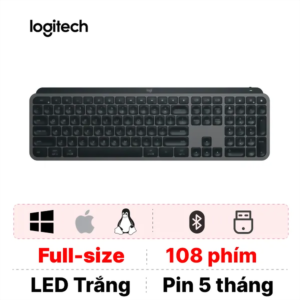 Hình ảnh sản phẩm Bàn phím không dây Logitech MX Keys S Fullsize Graphite - Bàn phím không dây Logitech MX Keys S Fullsize Graphite