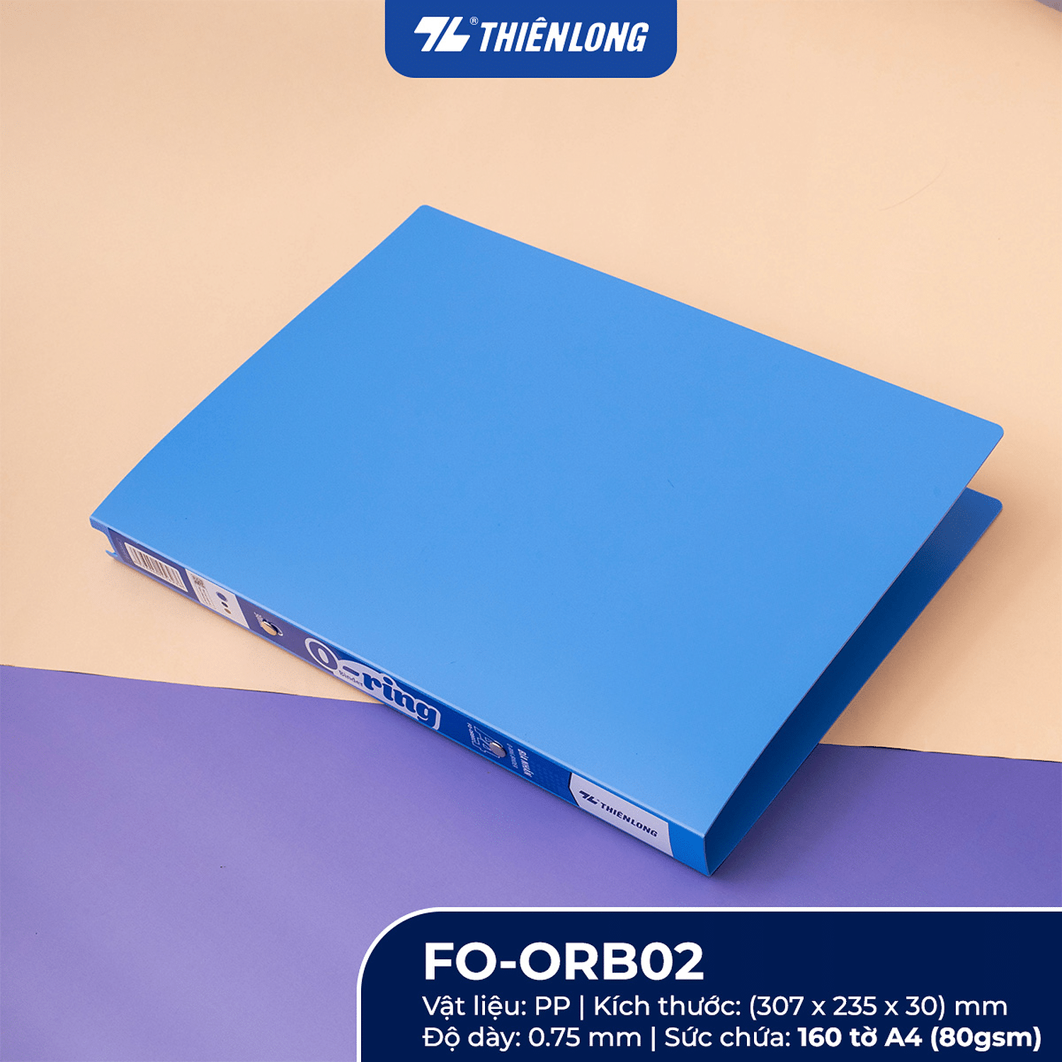 Hình ảnh sản phẩm Bìa nhẫn 2-ORing 30 Flexoffice FO-ORB02 - Bìa nhẫn 2-ORing 30 Flexoffice FO-ORB02