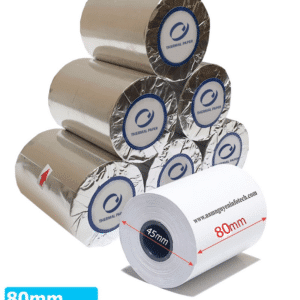 Hình ảnh sản phẩm Giấy in hóa đơn Oji K80x45, 80x45mm - Giấy in hóa đơn Oji K80x45