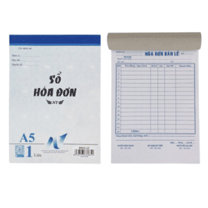 Hình ảnh sản phẩm Hóa đơn bán lẻ Nhã Yến 16x20cm 1 liên 95 tờ A5 Sổ hoá Phiếu hàng tính tiền Biên lai Giấy - Hóa đơn bán lẻ Nhã Yến 16x20cm 1 liên 95 tờ A5 Sổ hoá đơn Phiếu bán hàng Phiếu tính tiền Biên lai