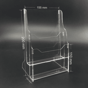 Hình ảnh sản phẩm Kệ tờ rơi a5 mica 2 ngăn Enter C05-3 150x210mm - Kệ tờ rơi a5 mica 2 ngăn Enter C05-3 150x210mm