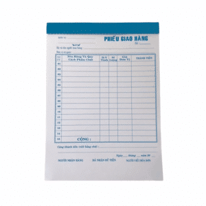 Hình ảnh sản phẩm Phiếu Nhã Yến 16x20cm 1 liên 95 tờ A5 - Phiếu giao hàng Nhã Yến 16x20cm 1 liên 95 tờ A5