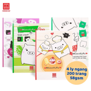 Hình ảnh sản phẩm Vở 4 ly ngang 200 trang Hồng Hà South Star Monokuro Boo- 0754 - Vở 4 ly ngang 200 trang Hồng Hà South Star Monokuro Boo- 0754