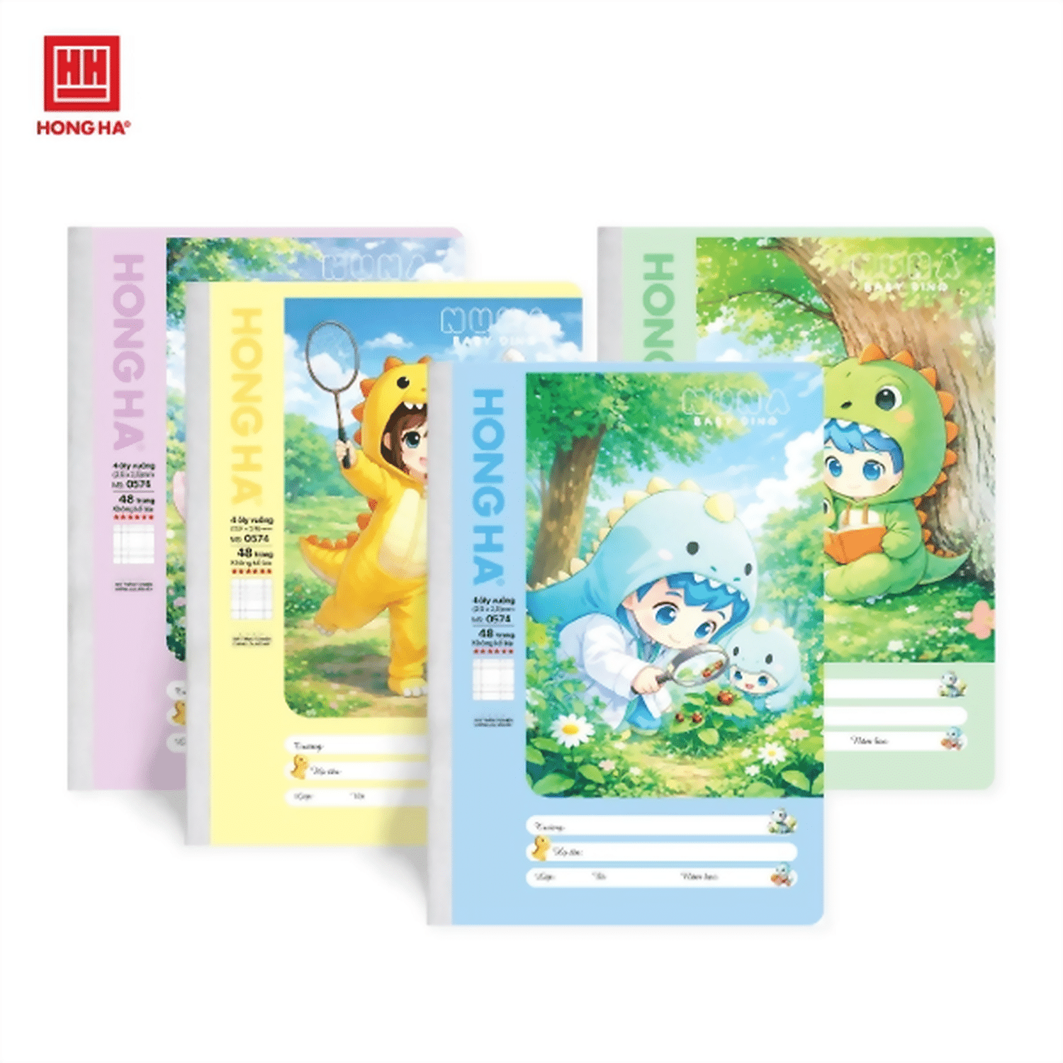 Hình ảnh sản phẩm Vở Ô ly 48 trang Hồng Hà School Nuna - Vở Ô ly 48 trang Hồng Hà School Nuna